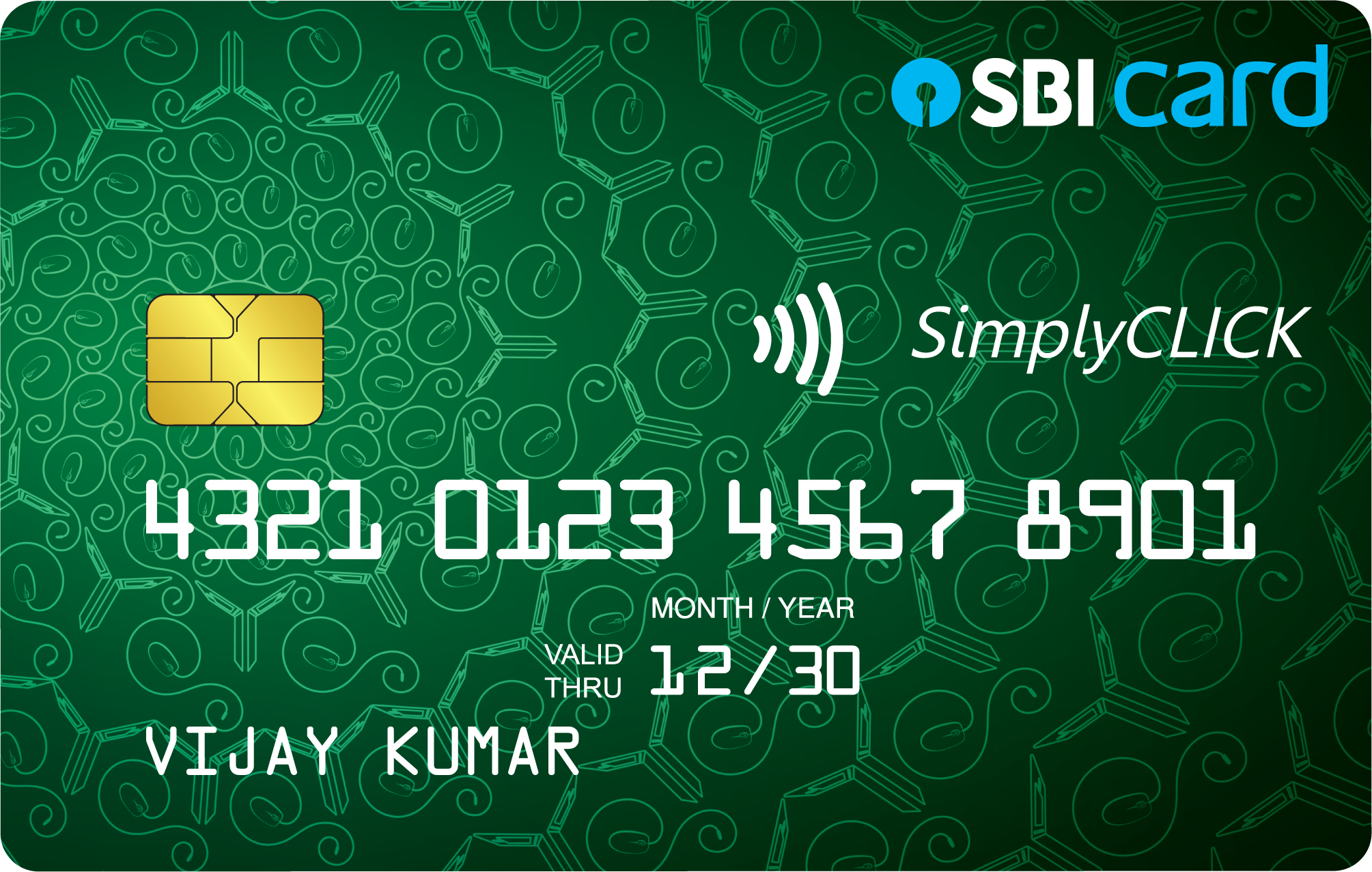 SimplyCLICK SBI Card